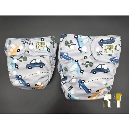 Pieluszka wielorazowa Kieszonka Bambus NB 1,5-8 kg – Samochody | NappiMe®